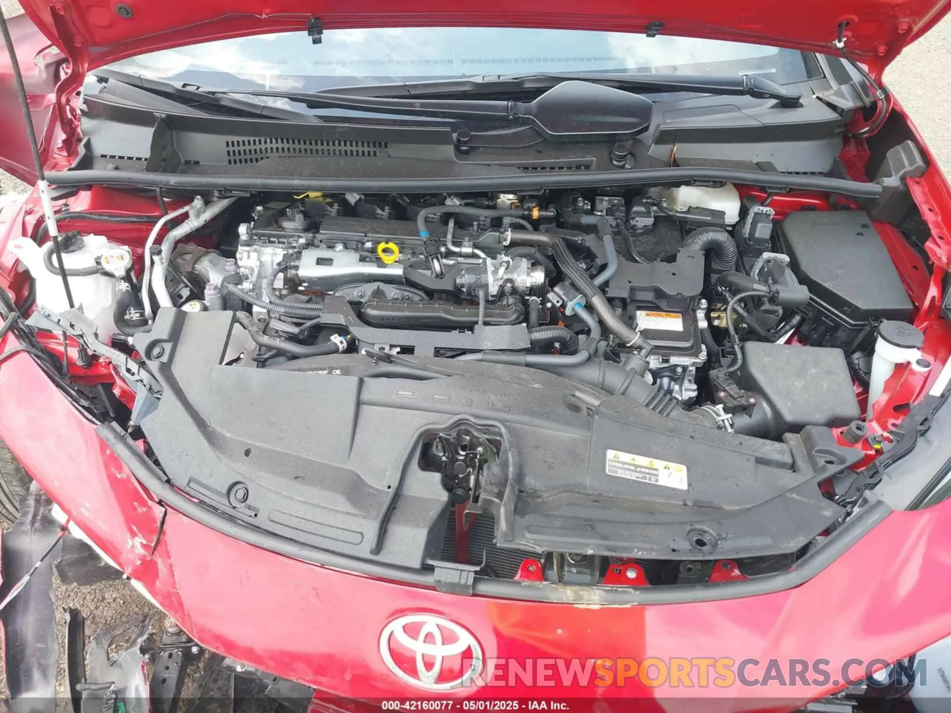 10 fotografías del automóvil dañado JTDADABU8R3013539 TOYOTA PRIUS 2024