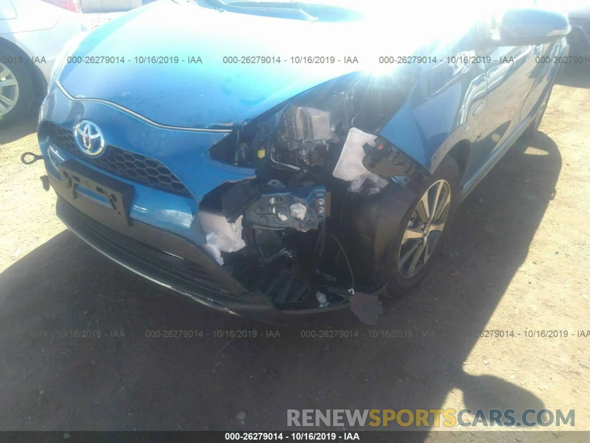 6 fotografías del automóvil dañado JTDKDTB33K1623146 TOYOTA PRIUS C 2019