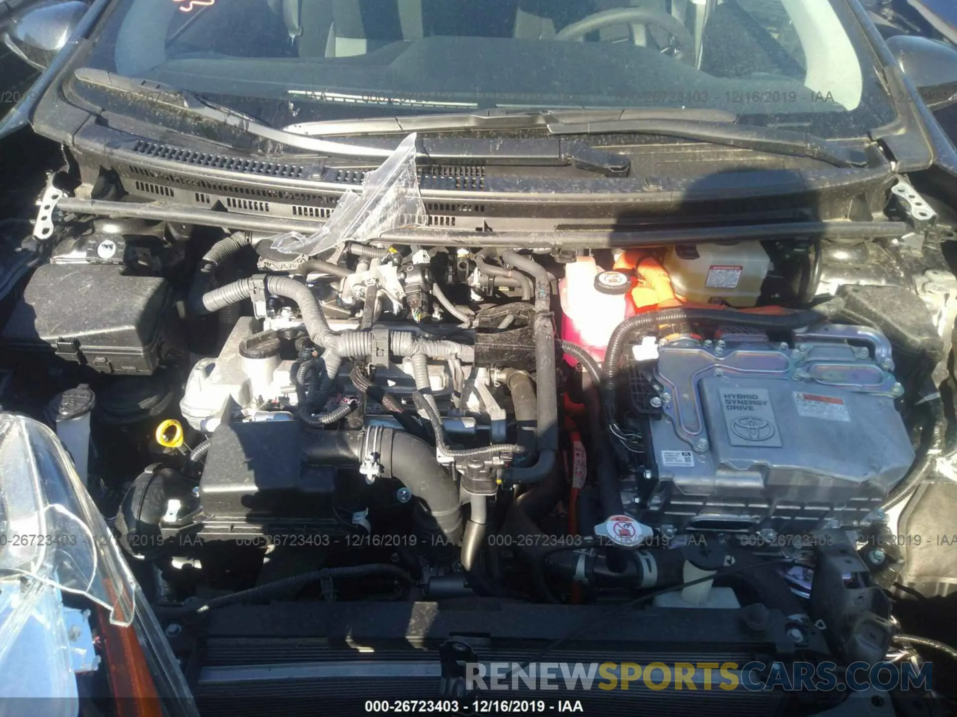 10 fotografías del automóvil dañado JTDKDTB33K1624488 TOYOTA PRIUS C 2019
