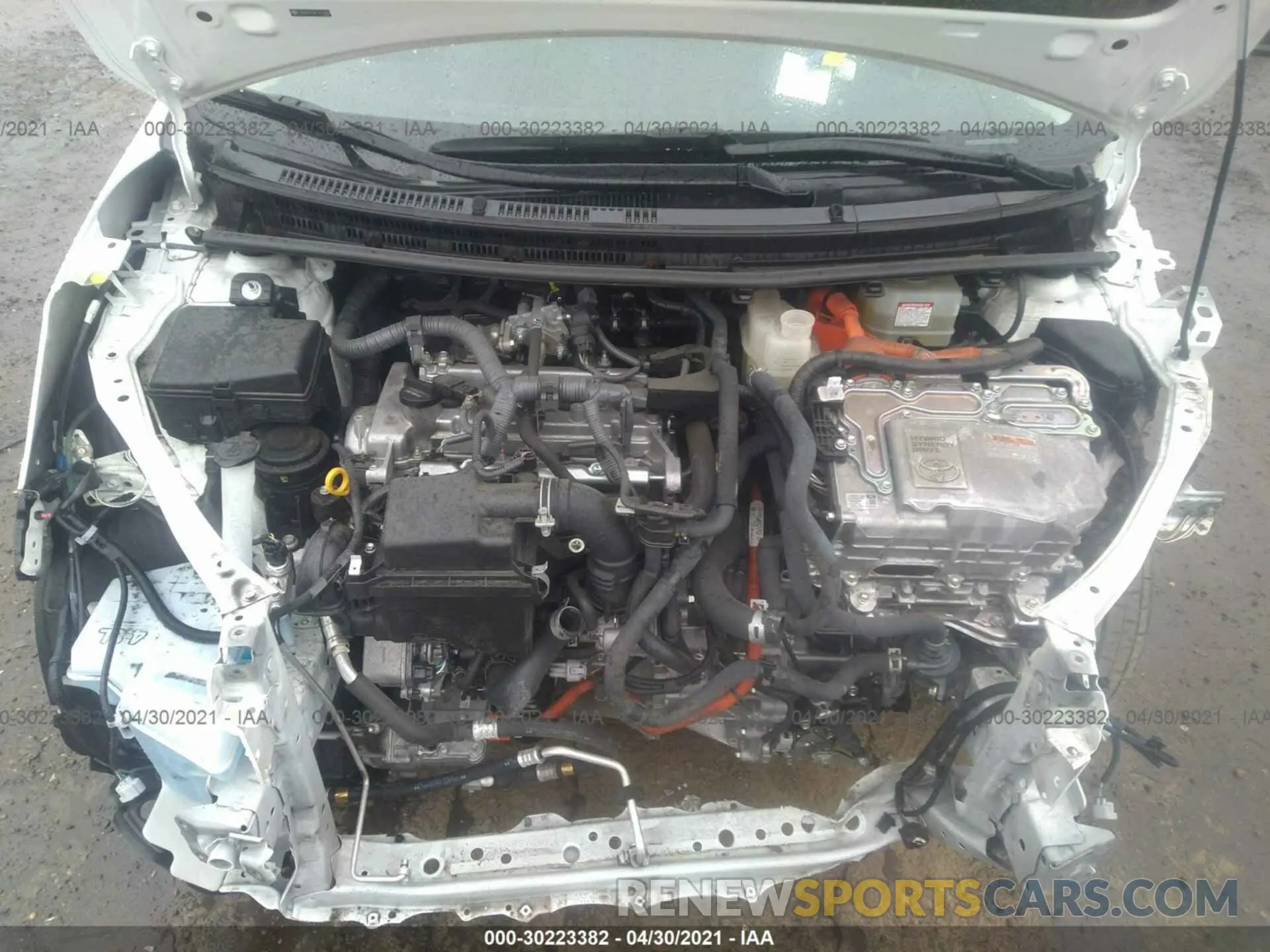 10 fotografías del automóvil dañado JTDKDTB35K1626386 TOYOTA PRIUS C 2019