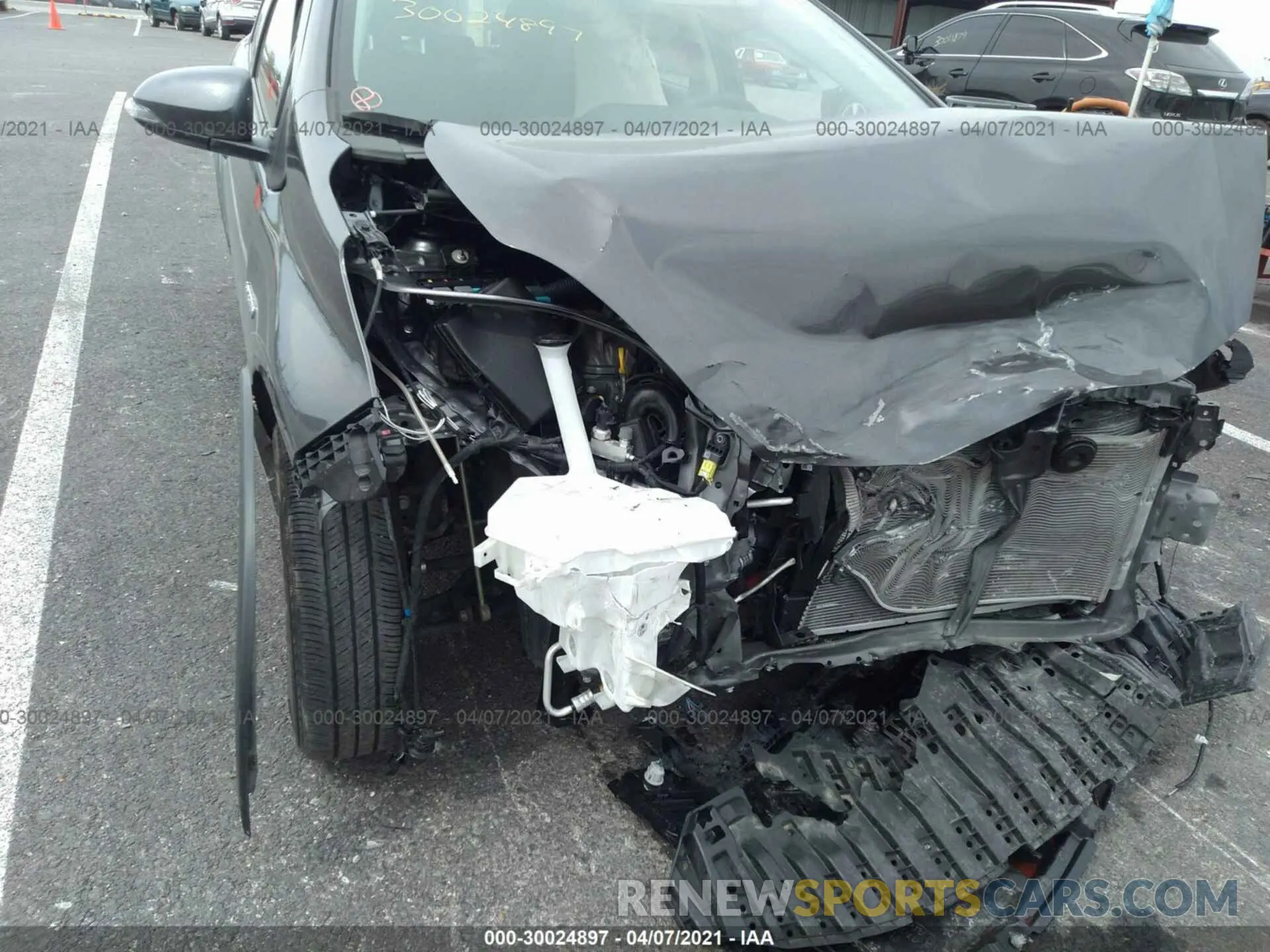 6 fotografías del automóvil dañado JTDKDTB37K1620928 TOYOTA PRIUS C 2019