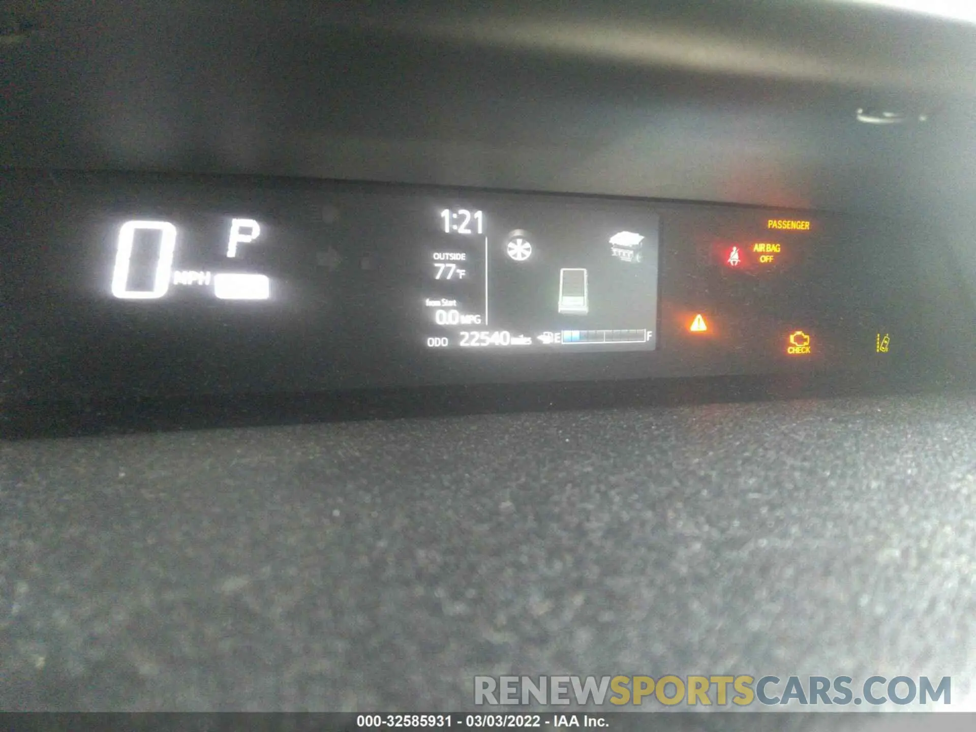 7 fotografías del automóvil dañado JTDKDTB37K1621786 TOYOTA PRIUS C 2019