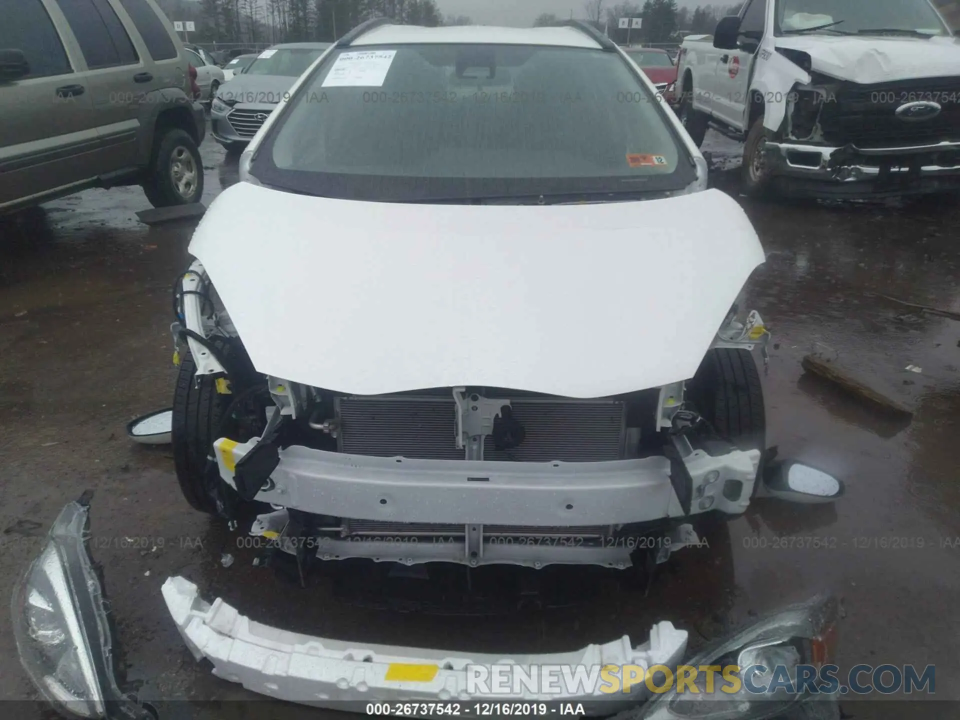 6 fotografías del automóvil dañado JTDKDTB37K1624266 TOYOTA PRIUS C 2019