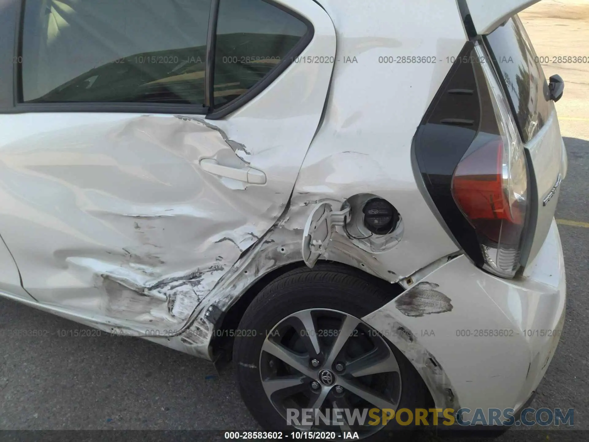 6 fotografías del automóvil dañado JTDKDTB37K1625658 TOYOTA PRIUS C 2019