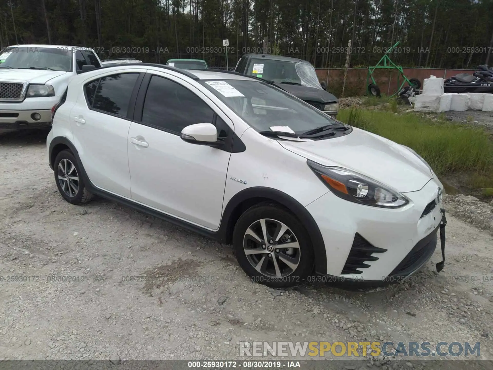 1 fotografías del automóvil dañado JTDKDTB38K1625801 TOYOTA PRIUS C 2019