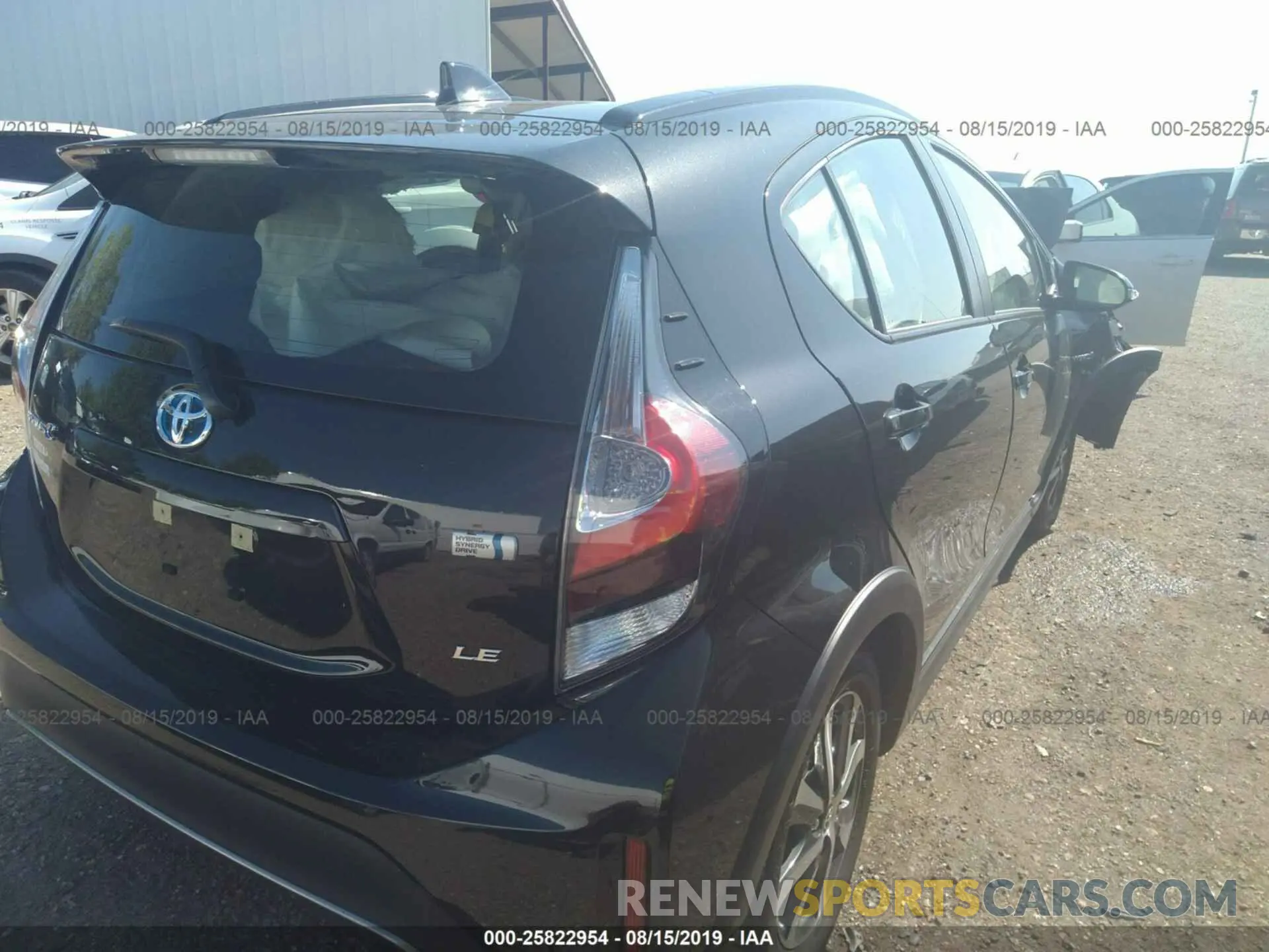 4 fotografías del automóvil dañado JTDKDTB3XK1620843 TOYOTA PRIUS C 2019
