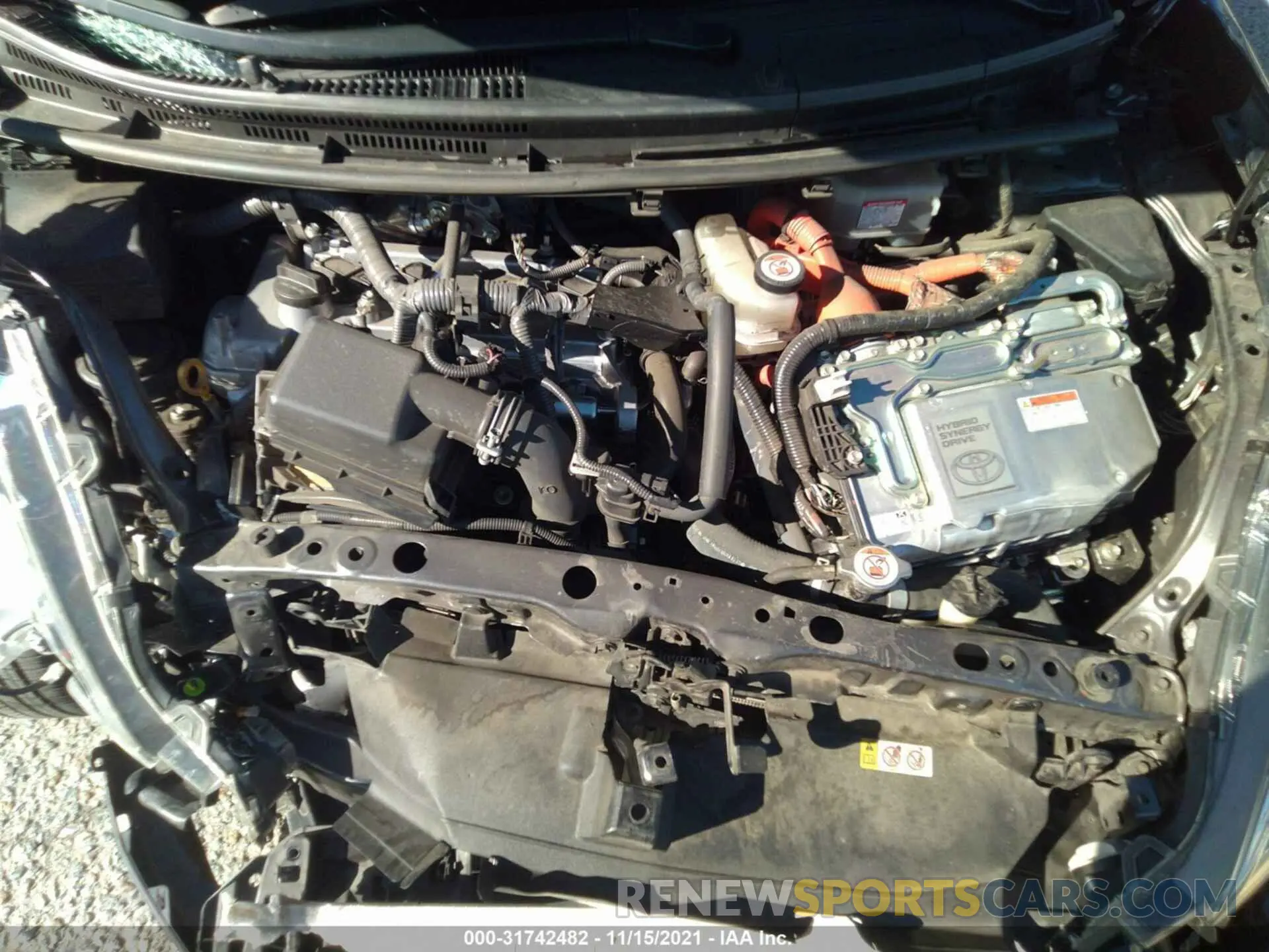 10 fotografías del automóvil dañado JTDKDTB3XK1621488 TOYOTA PRIUS C 2019
