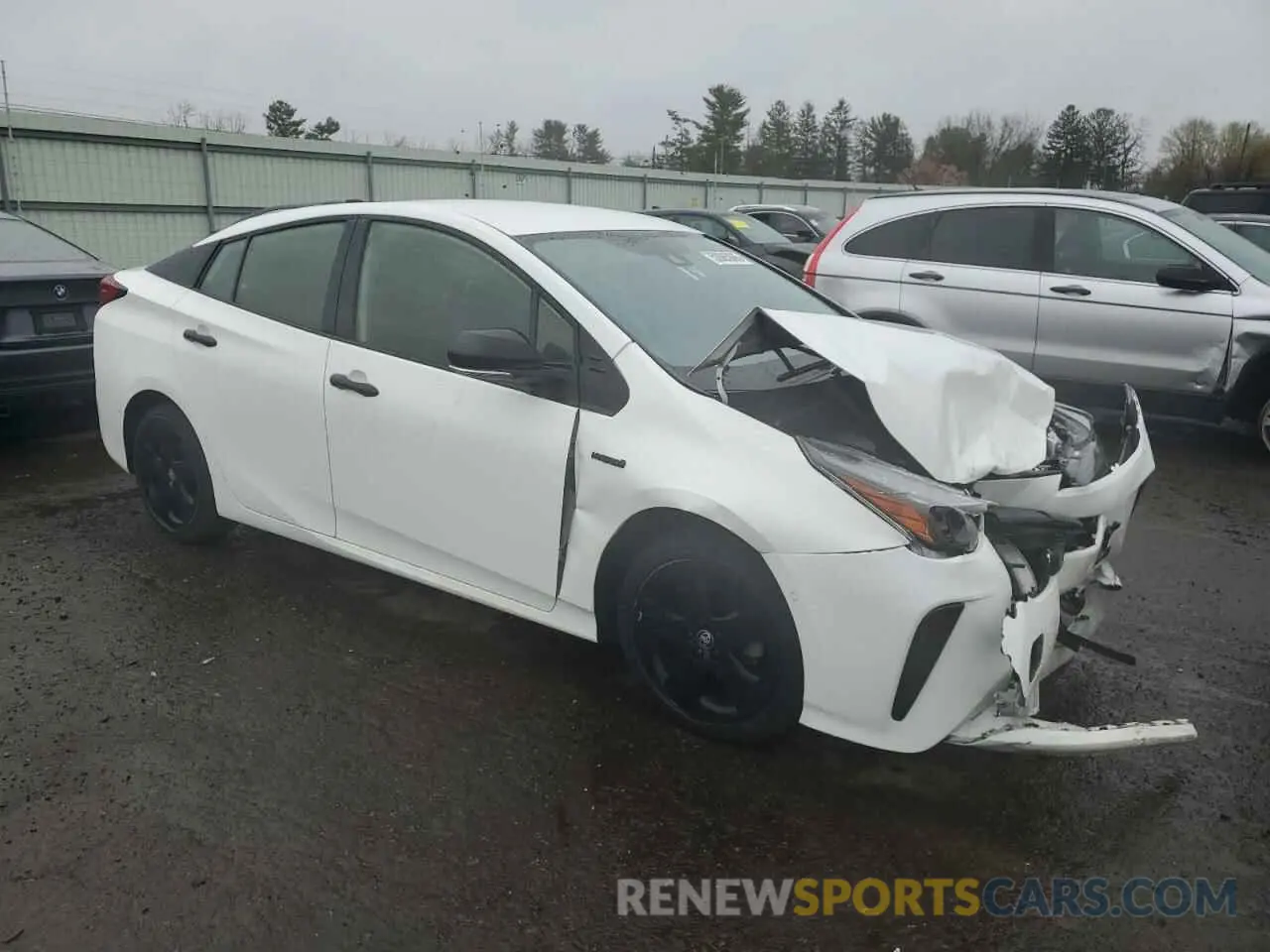 4 fotografías del automóvil dañado JTDKAMFU0N3172350 TOYOTA PRIUS NIGH 2022