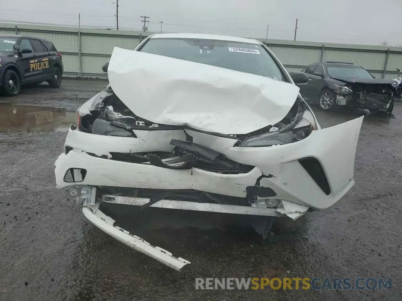 5 fotografías del automóvil dañado JTDKAMFU0N3172350 TOYOTA PRIUS NIGH 2022
