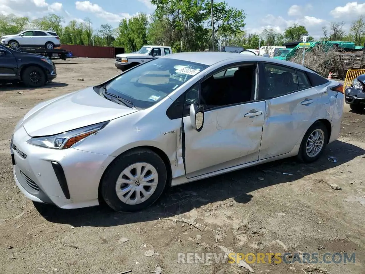 1 fotografías del automóvil dañado JTDKAMFU0N3176513 TOYOTA PRIUS NIGH 2022