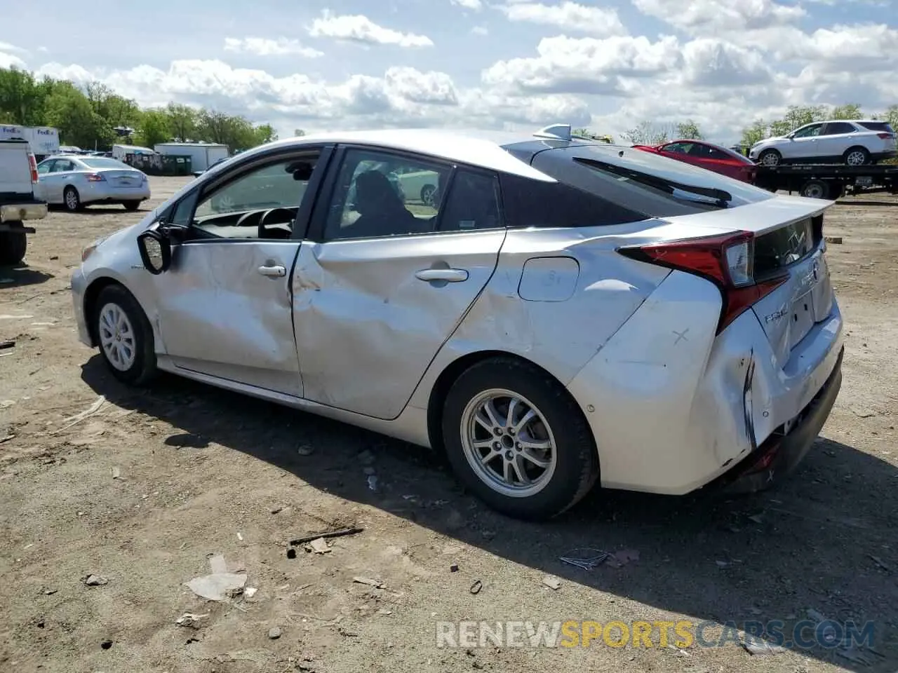 2 fotografías del automóvil dañado JTDKAMFU0N3176513 TOYOTA PRIUS NIGH 2022