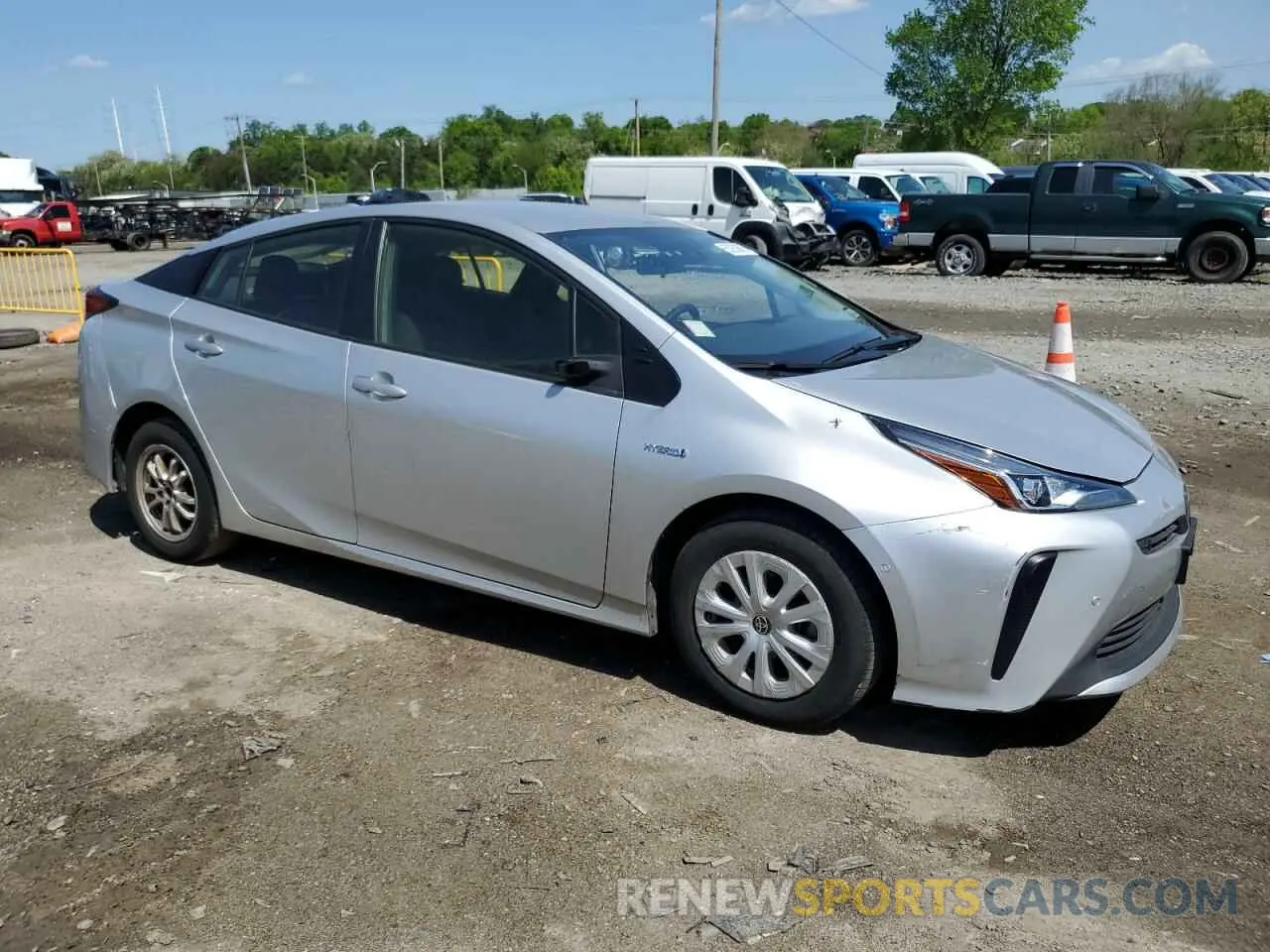 4 fotografías del automóvil dañado JTDKAMFU0N3176513 TOYOTA PRIUS NIGH 2022