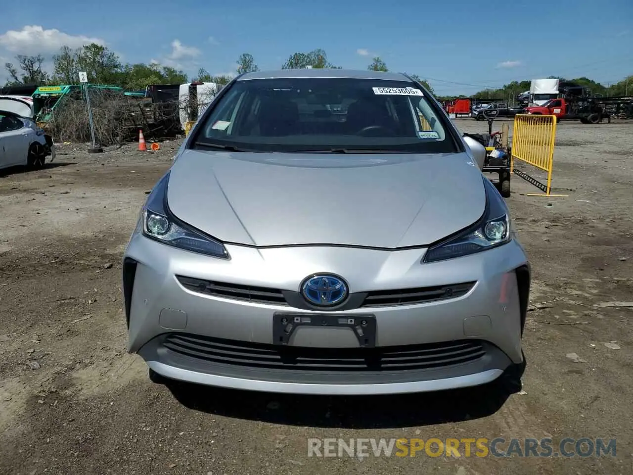 5 fotografías del automóvil dañado JTDKAMFU0N3176513 TOYOTA PRIUS NIGH 2022