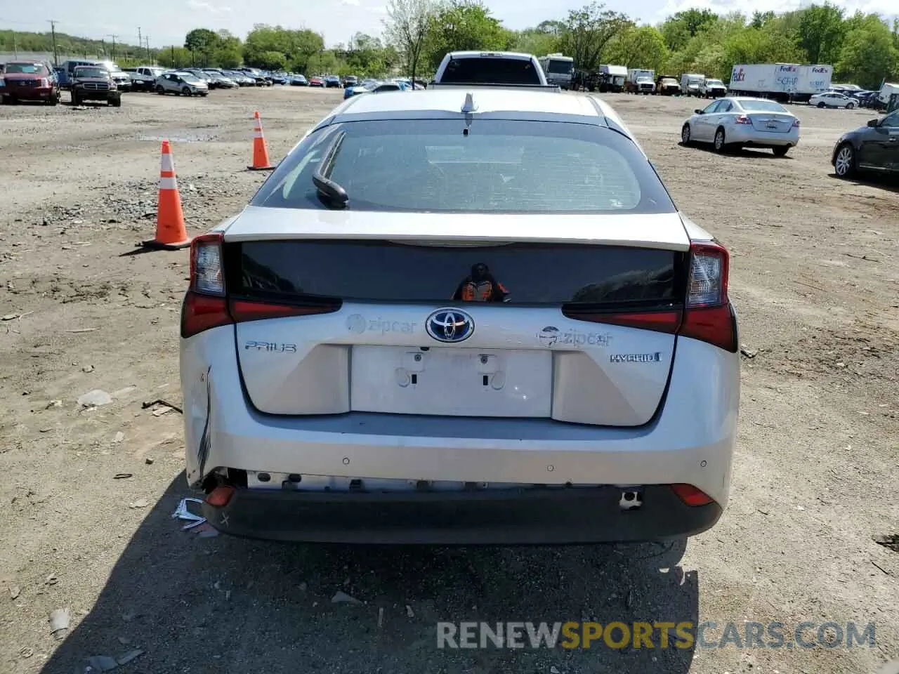 6 fotografías del automóvil dañado JTDKAMFU0N3176513 TOYOTA PRIUS NIGH 2022