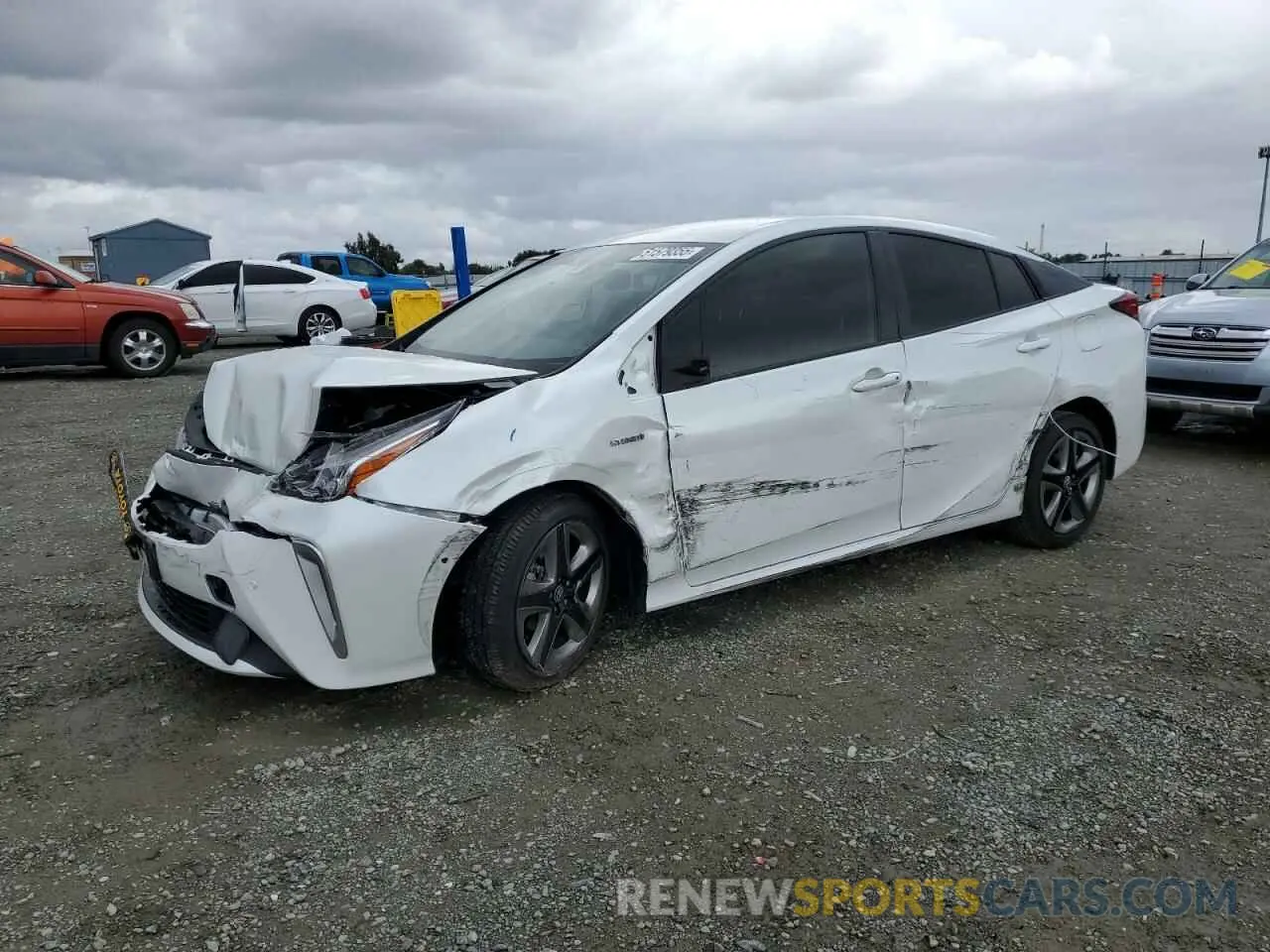 1 fotografías del automóvil dañado JTDKAMFU0N3181243 TOYOTA PRIUS NIGH 2022