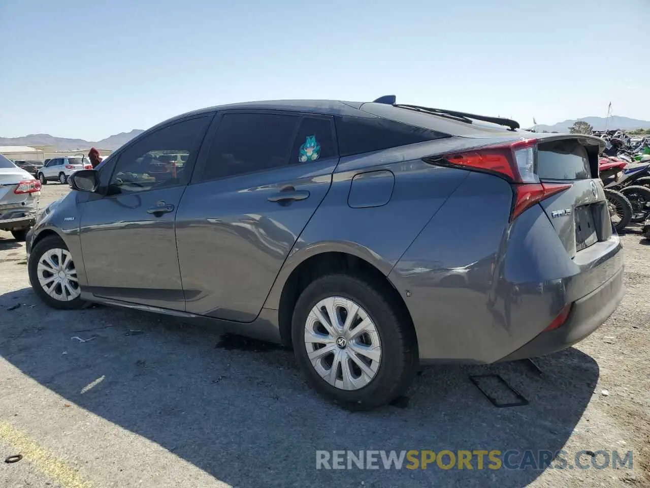 2 fotografías del automóvil dañado JTDKAMFU1N3157291 TOYOTA PRIUS NIGH 2022