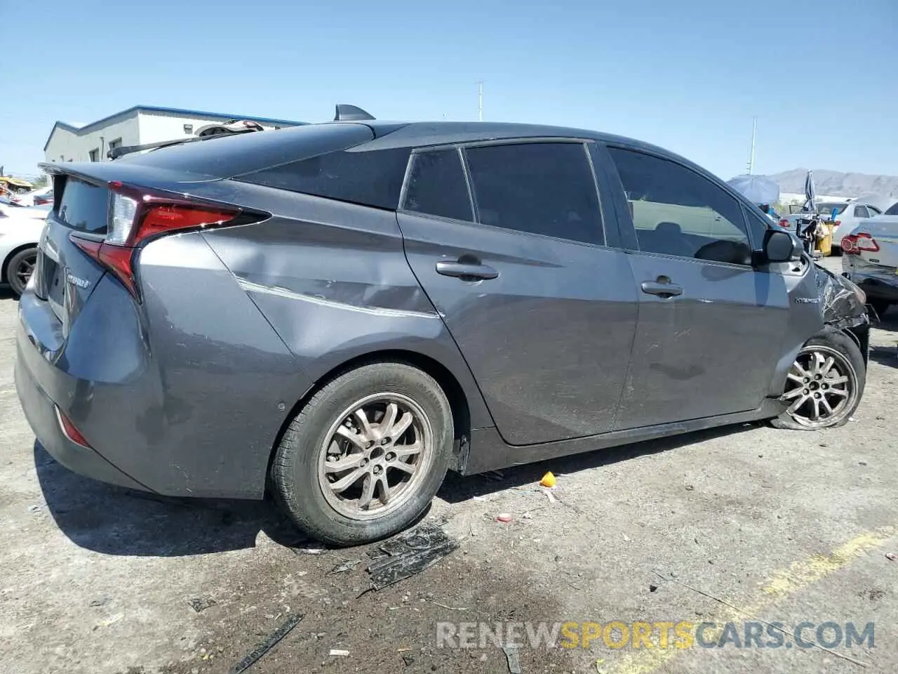3 fotografías del automóvil dañado JTDKAMFU1N3157291 TOYOTA PRIUS NIGH 2022