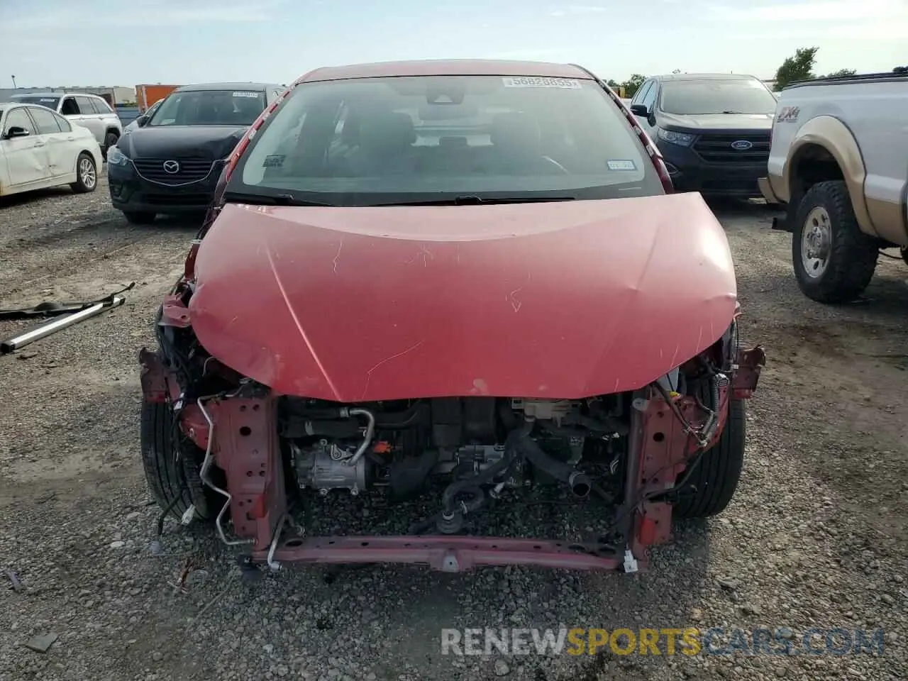 5 fotografías del automóvil dañado JTDKAMFU1N3164158 TOYOTA PRIUS NIGH 2022