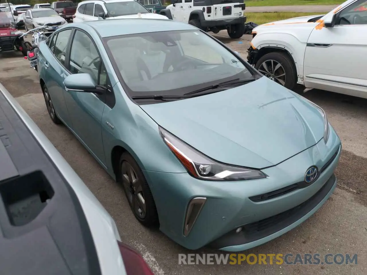 4 fotografías del automóvil dañado JTDKAMFU1N3167397 TOYOTA PRIUS NIGH 2022