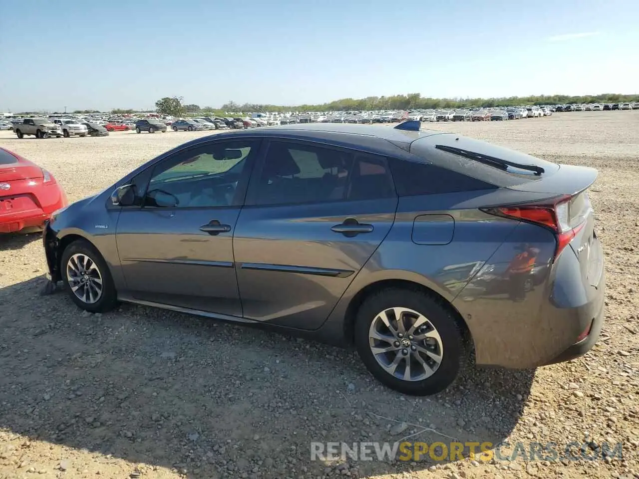2 fotografías del automóvil dañado JTDKAMFU1N3172681 TOYOTA PRIUS NIGH 2022