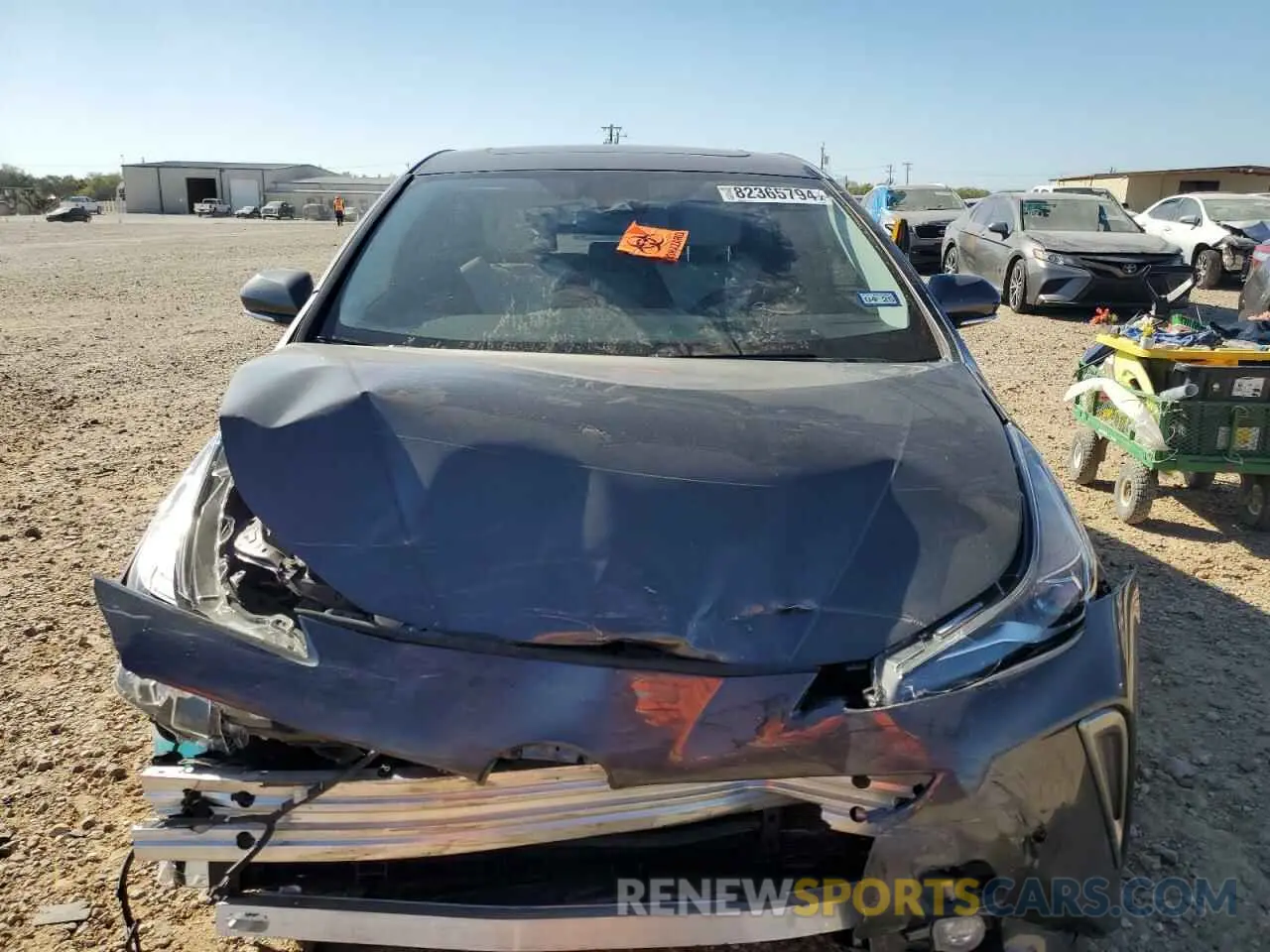 5 fotografías del automóvil dañado JTDKAMFU1N3172681 TOYOTA PRIUS NIGH 2022