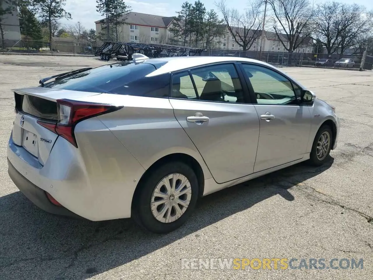 3 fotografías del automóvil dañado JTDKAMFU1N3175077 TOYOTA PRIUS NIGH 2022