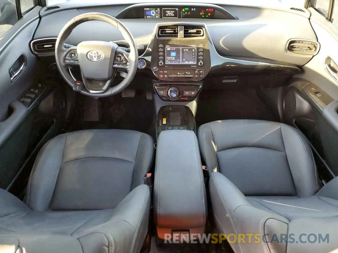 8 fotografías del automóvil dañado JTDKAMFU1N3175368 TOYOTA PRIUS NIGH 2022