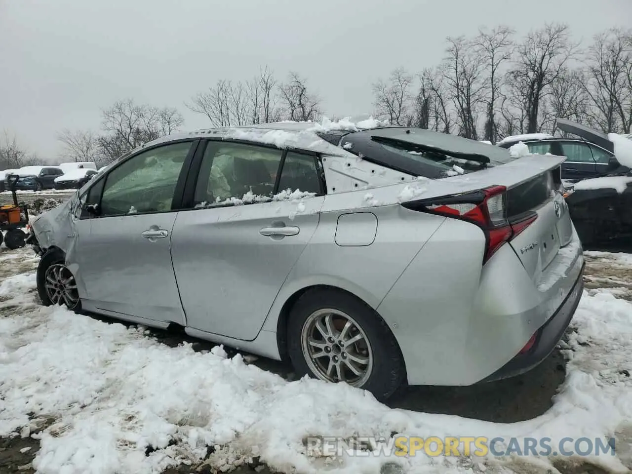 2 fotografías del automóvil dañado JTDKAMFU1N3176519 TOYOTA PRIUS NIGH 2022