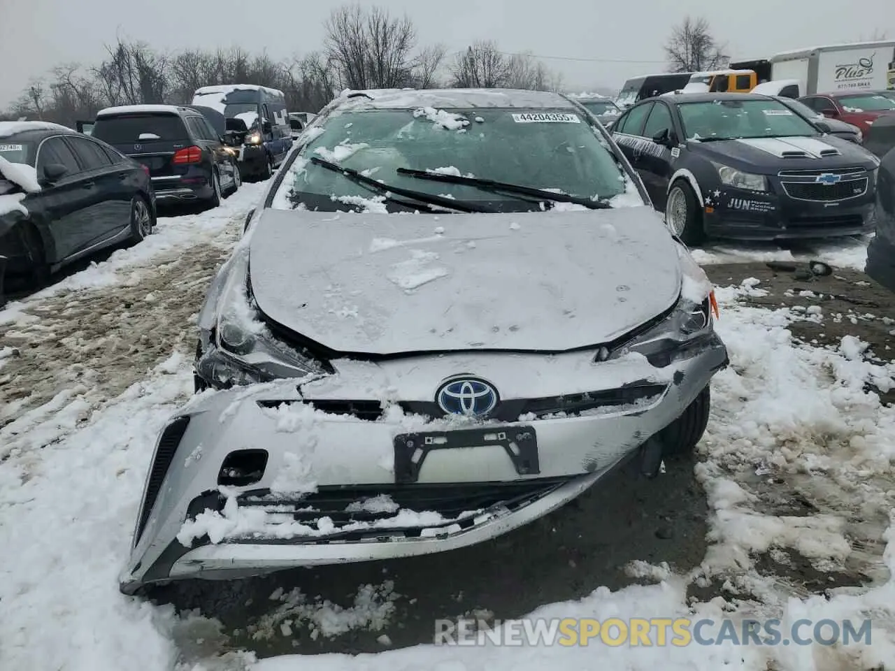 5 fotografías del automóvil dañado JTDKAMFU1N3176519 TOYOTA PRIUS NIGH 2022