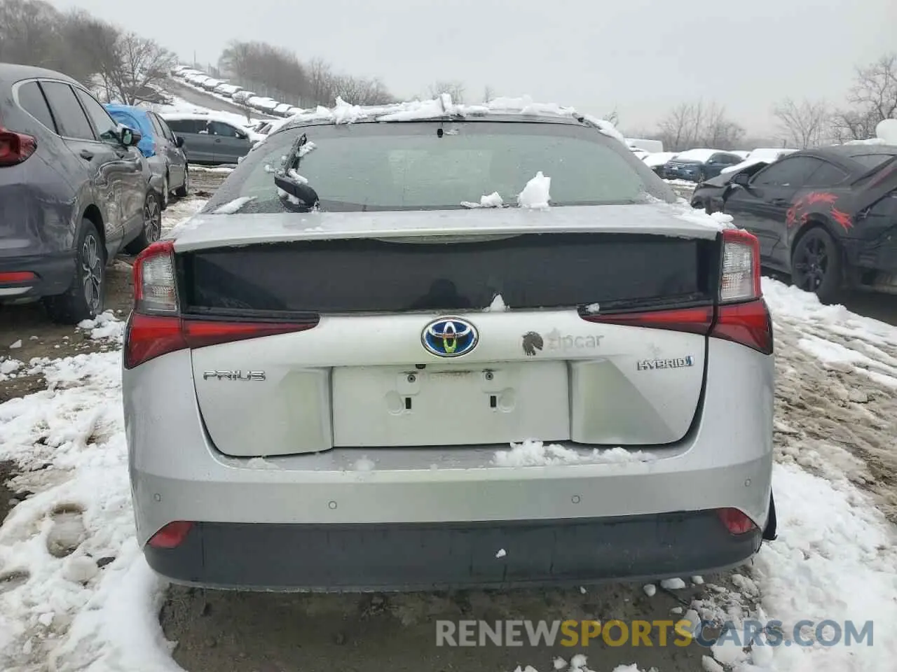 6 fotografías del automóvil dañado JTDKAMFU1N3176519 TOYOTA PRIUS NIGH 2022