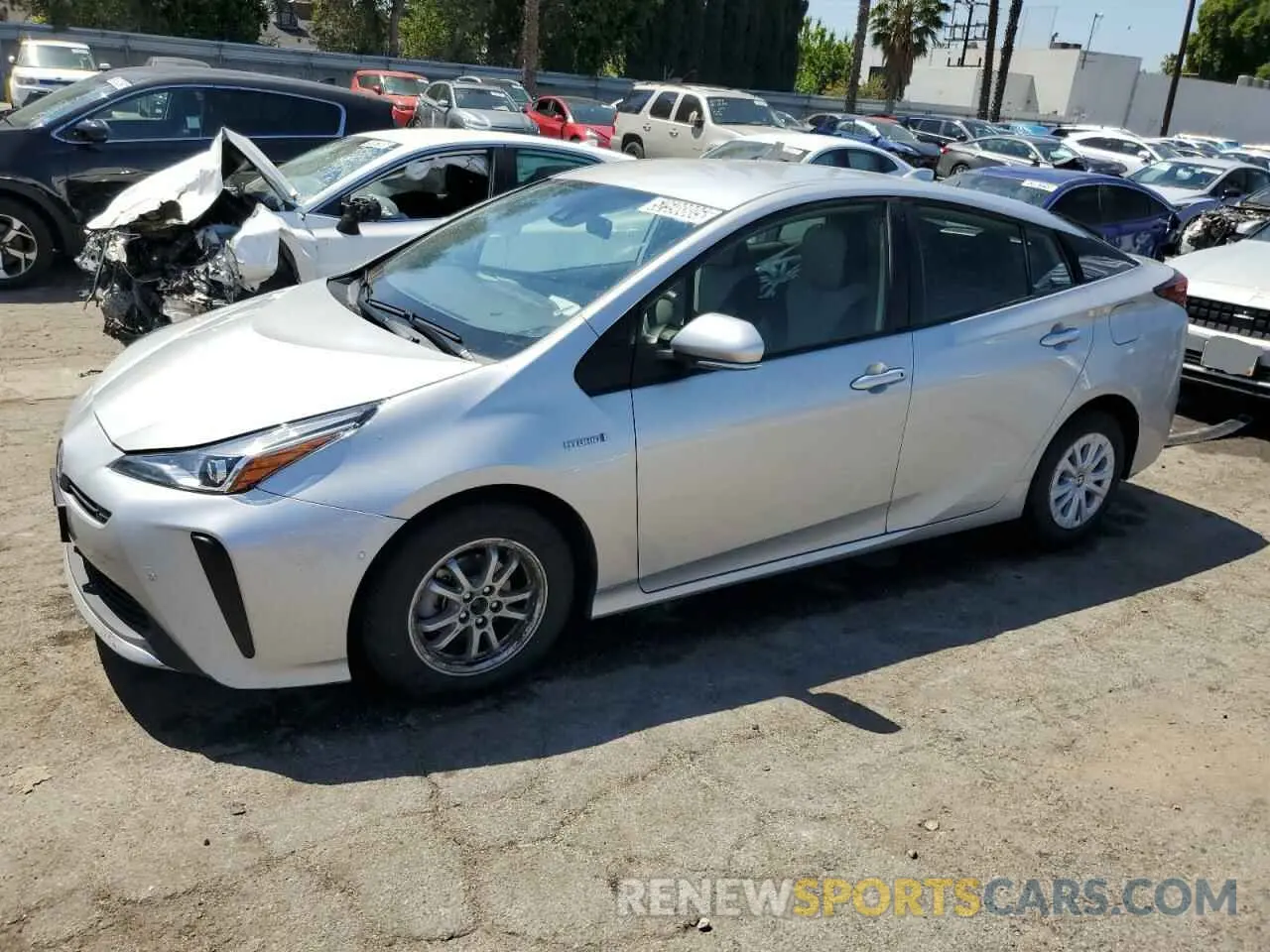 1 fotografías del automóvil dañado JTDKAMFU1N3179243 TOYOTA PRIUS NIGH 2022