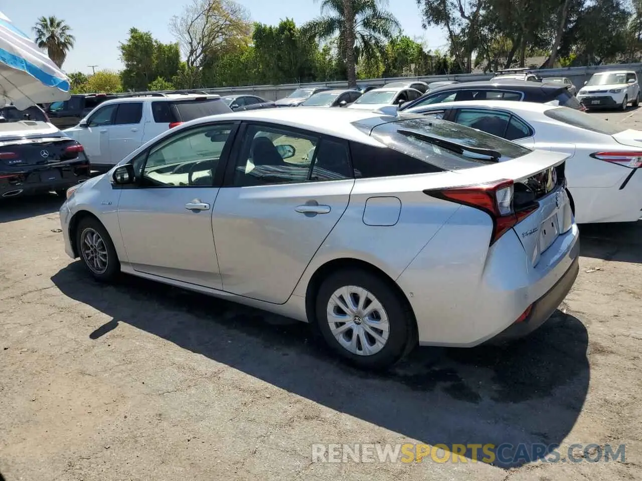2 fotografías del automóvil dañado JTDKAMFU1N3179243 TOYOTA PRIUS NIGH 2022