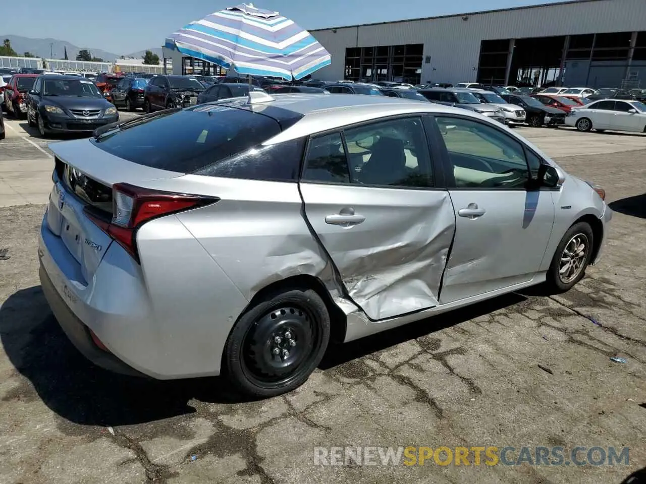3 fotografías del automóvil dañado JTDKAMFU1N3179243 TOYOTA PRIUS NIGH 2022