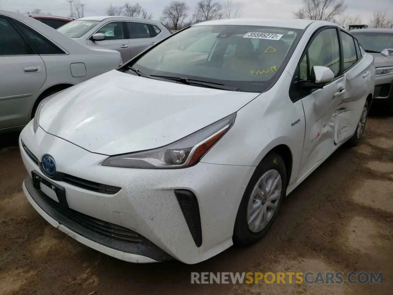 2 fotografías del automóvil dañado JTDKAMFU2N3156649 TOYOTA PRIUS NIGH 2022