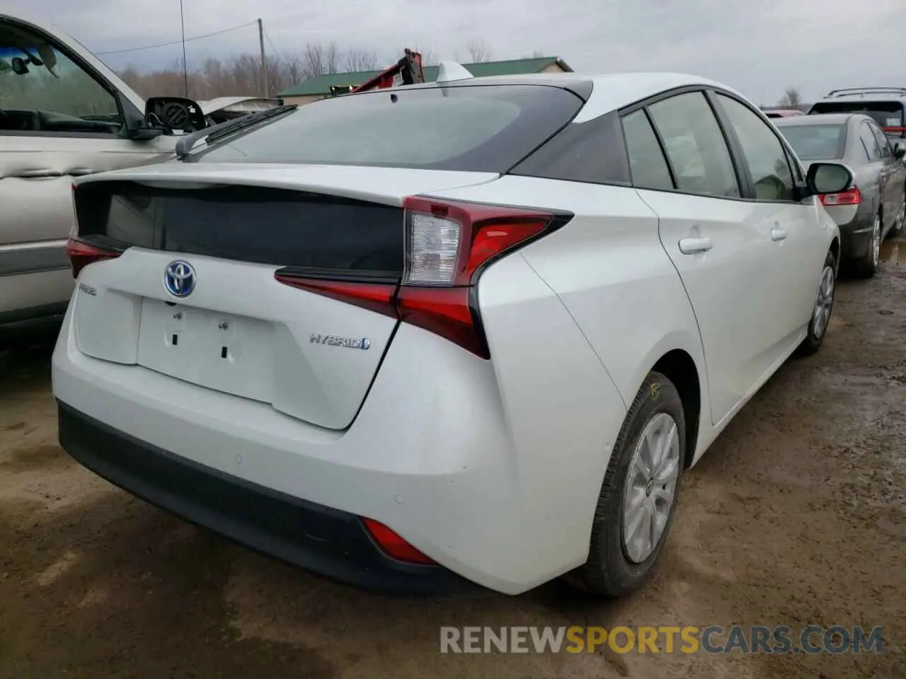 4 fotografías del automóvil dañado JTDKAMFU2N3156649 TOYOTA PRIUS NIGH 2022