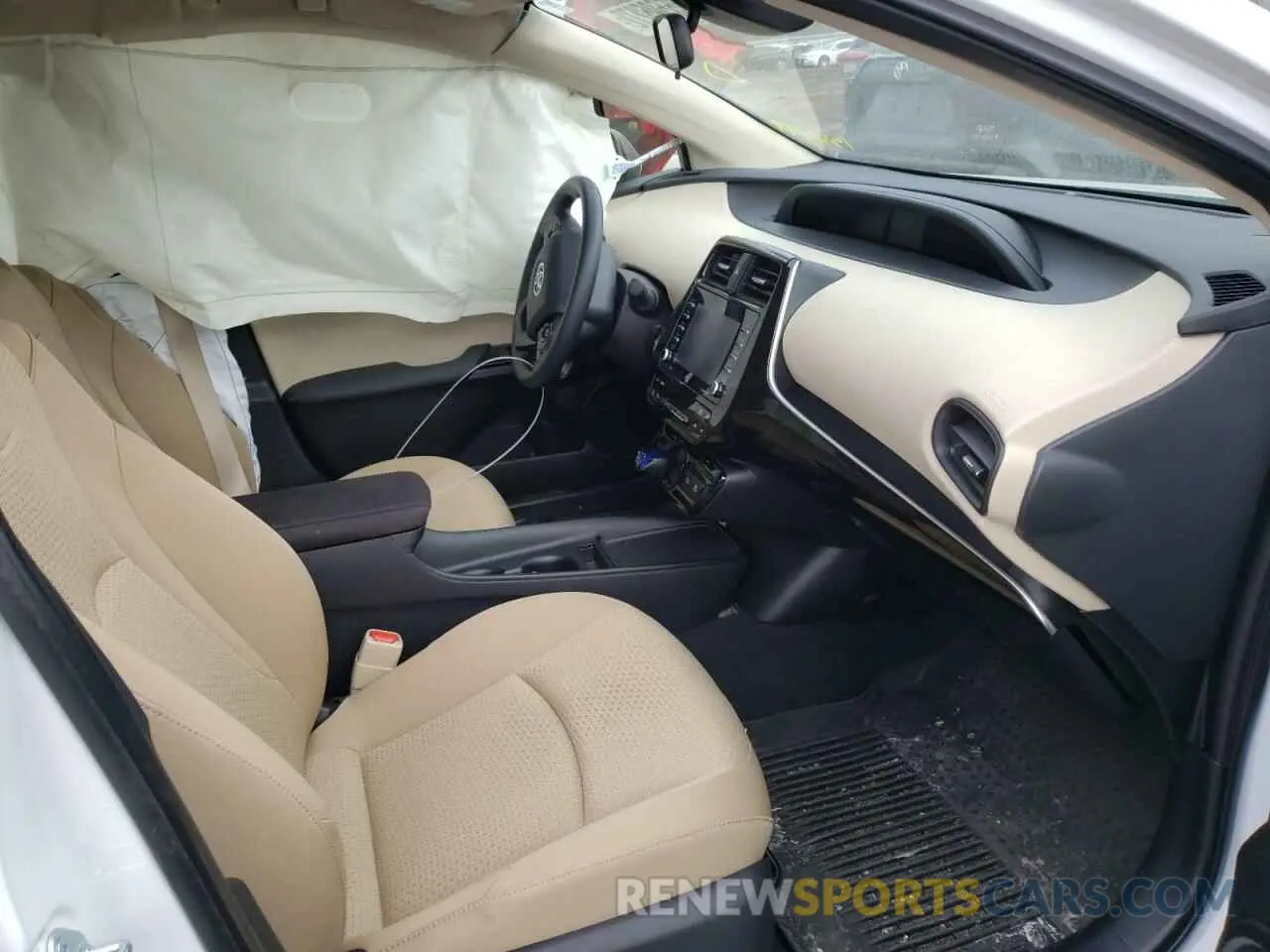 5 fotografías del automóvil dañado JTDKAMFU2N3156649 TOYOTA PRIUS NIGH 2022