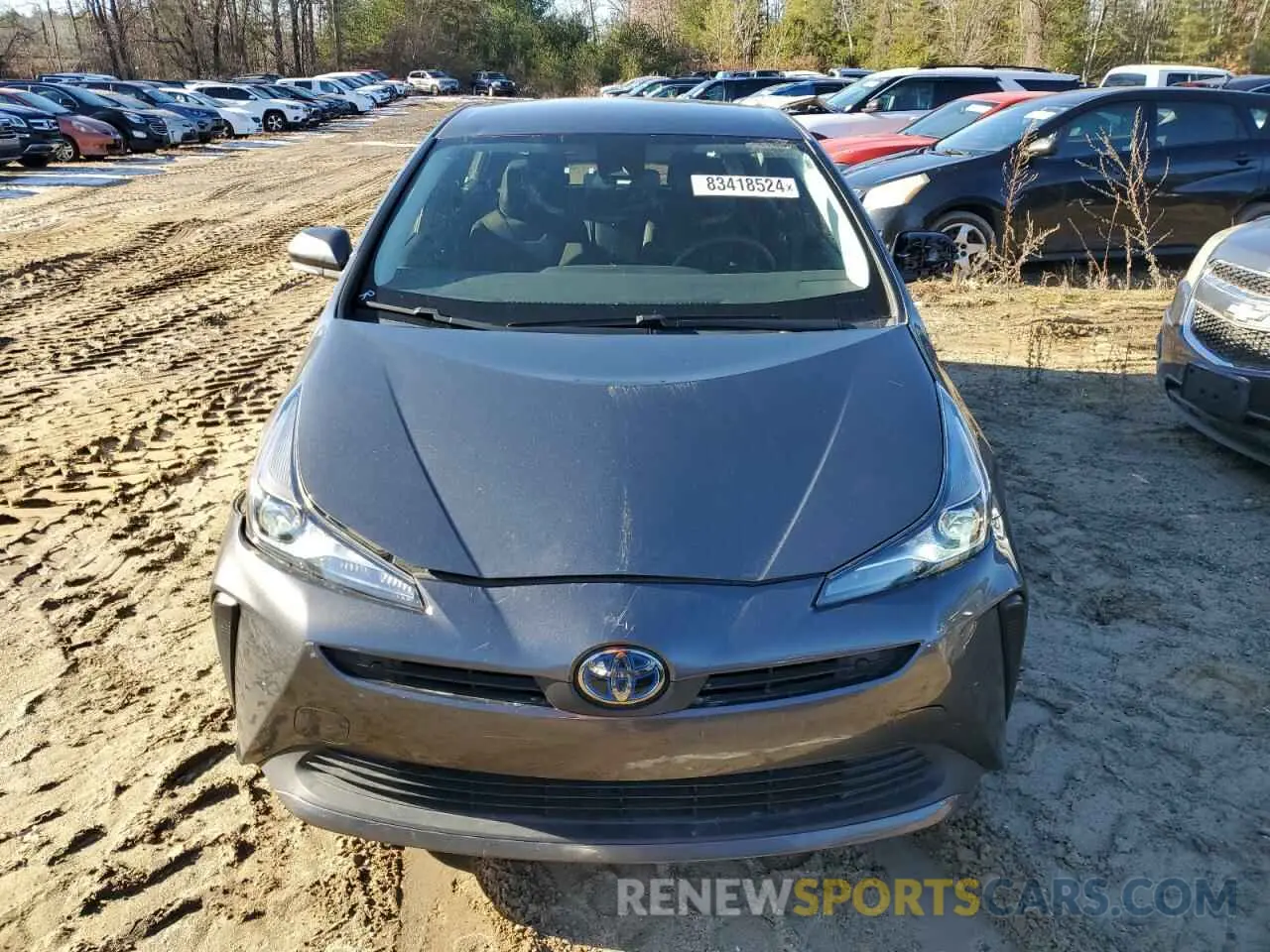 5 fotografías del automóvil dañado JTDKAMFU2N3157641 TOYOTA PRIUS NIGH 2022