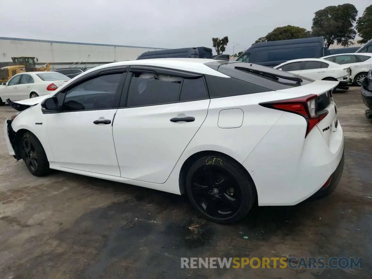 2 fotografías del automóvil dañado JTDKAMFU2N3168705 TOYOTA PRIUS NIGH 2022