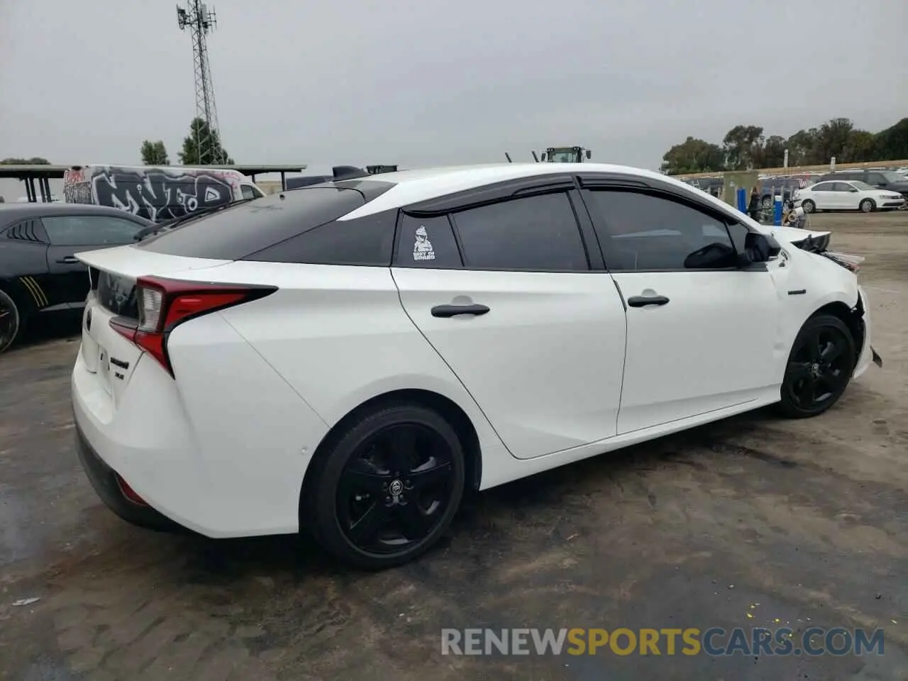 3 fotografías del automóvil dañado JTDKAMFU2N3168705 TOYOTA PRIUS NIGH 2022