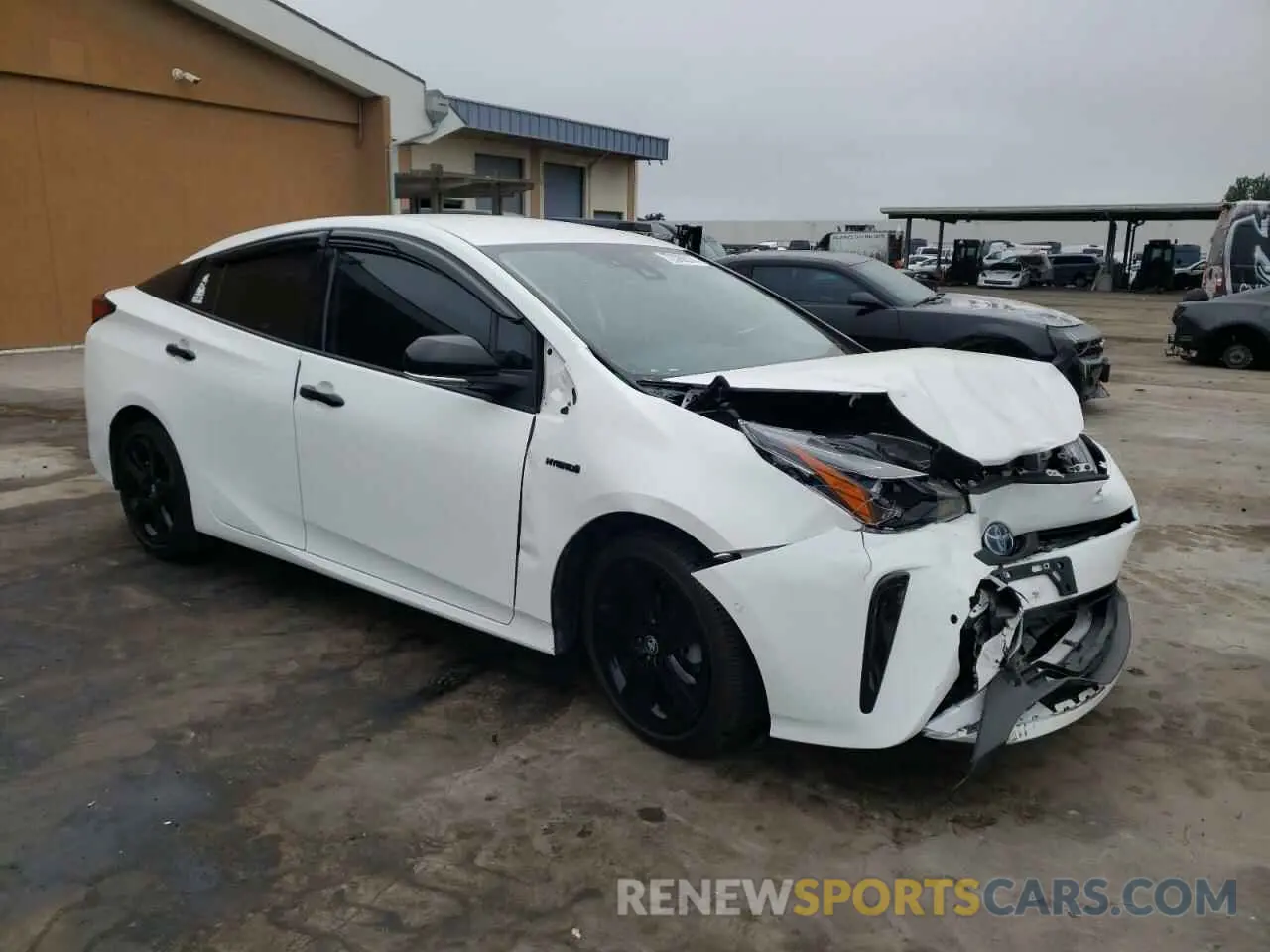 4 fotografías del automóvil dañado JTDKAMFU2N3168705 TOYOTA PRIUS NIGH 2022