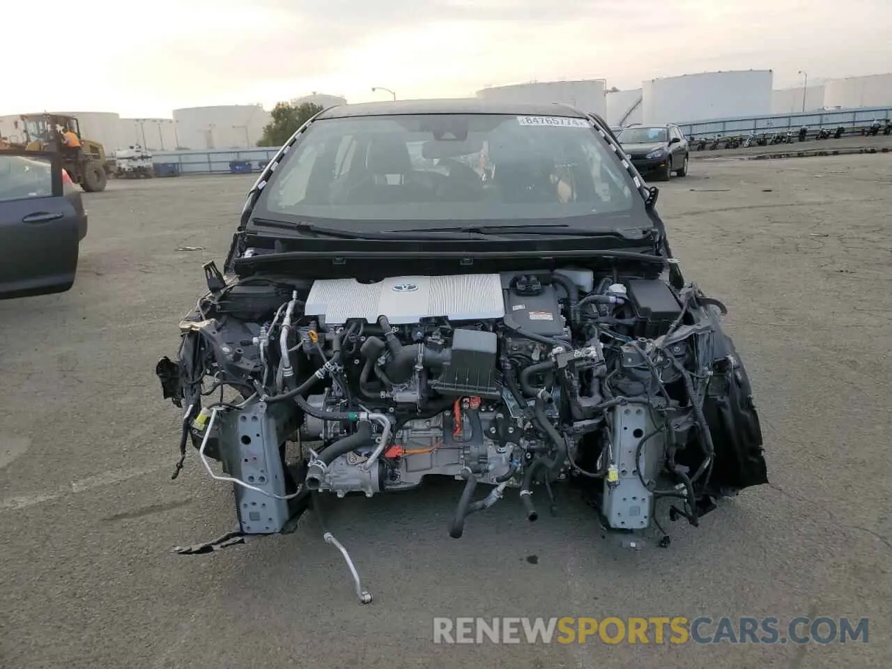 5 fotografías del automóvil dañado JTDKAMFU2N3178943 TOYOTA PRIUS NIGH 2022
