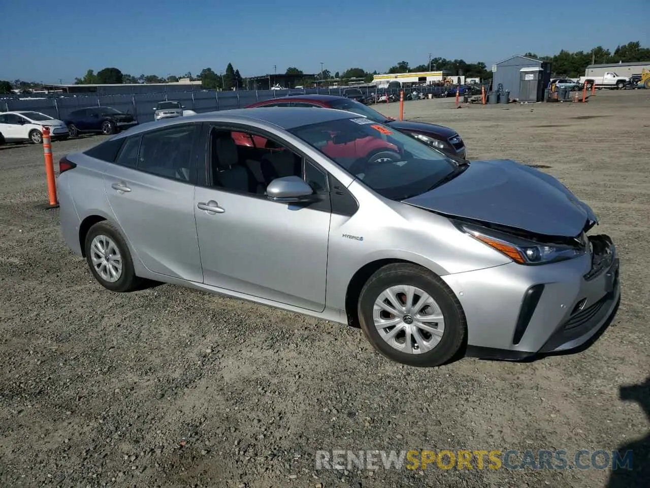 4 fotografías del automóvil dañado JTDKAMFU3N3162492 TOYOTA PRIUS NIGH 2022
