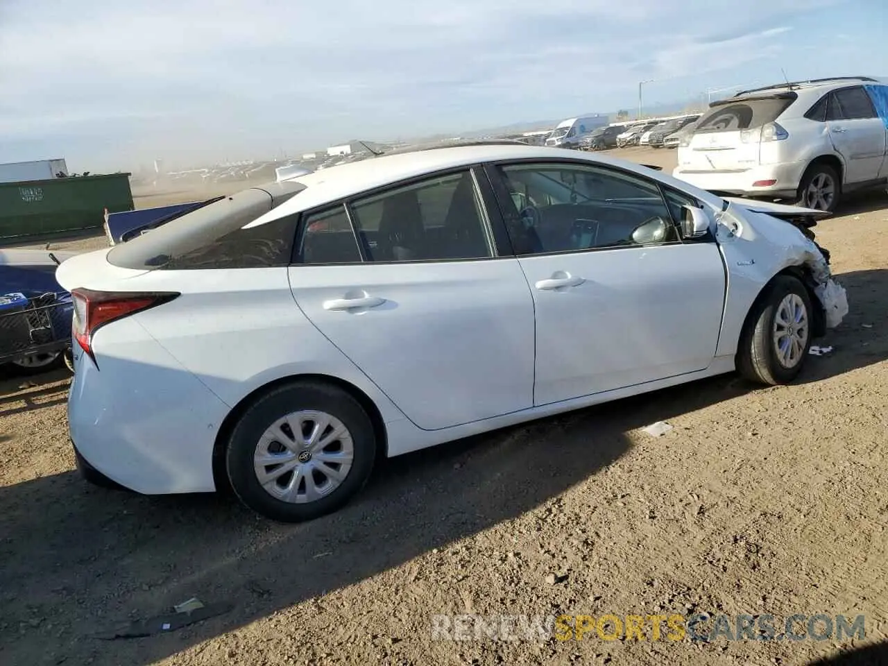 3 fotografías del automóvil dañado JTDKAMFU3N3166378 TOYOTA PRIUS NIGH 2022
