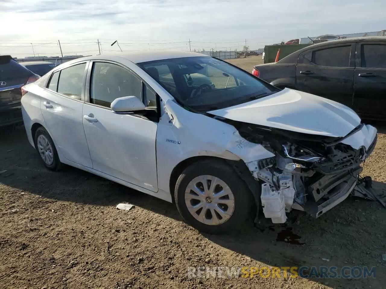 4 fotografías del automóvil dañado JTDKAMFU3N3166378 TOYOTA PRIUS NIGH 2022