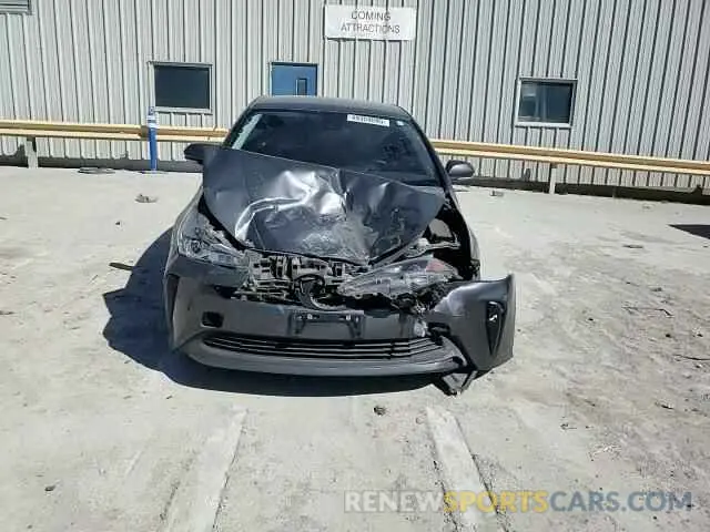 11 fotografías del automóvil dañado JTDKAMFU3N3180636 TOYOTA PRIUS NIGH 2022