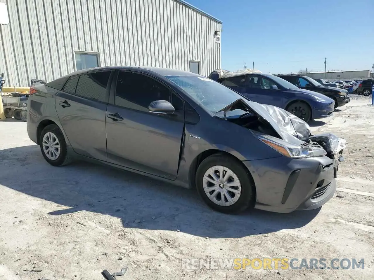 4 fotografías del automóvil dañado JTDKAMFU3N3180636 TOYOTA PRIUS NIGH 2022