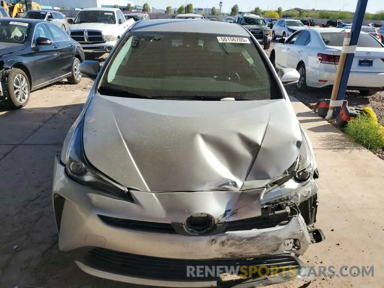 5 fotografías del automóvil dañado JTDKAMFU4N3156832 TOYOTA PRIUS NIGH 2022