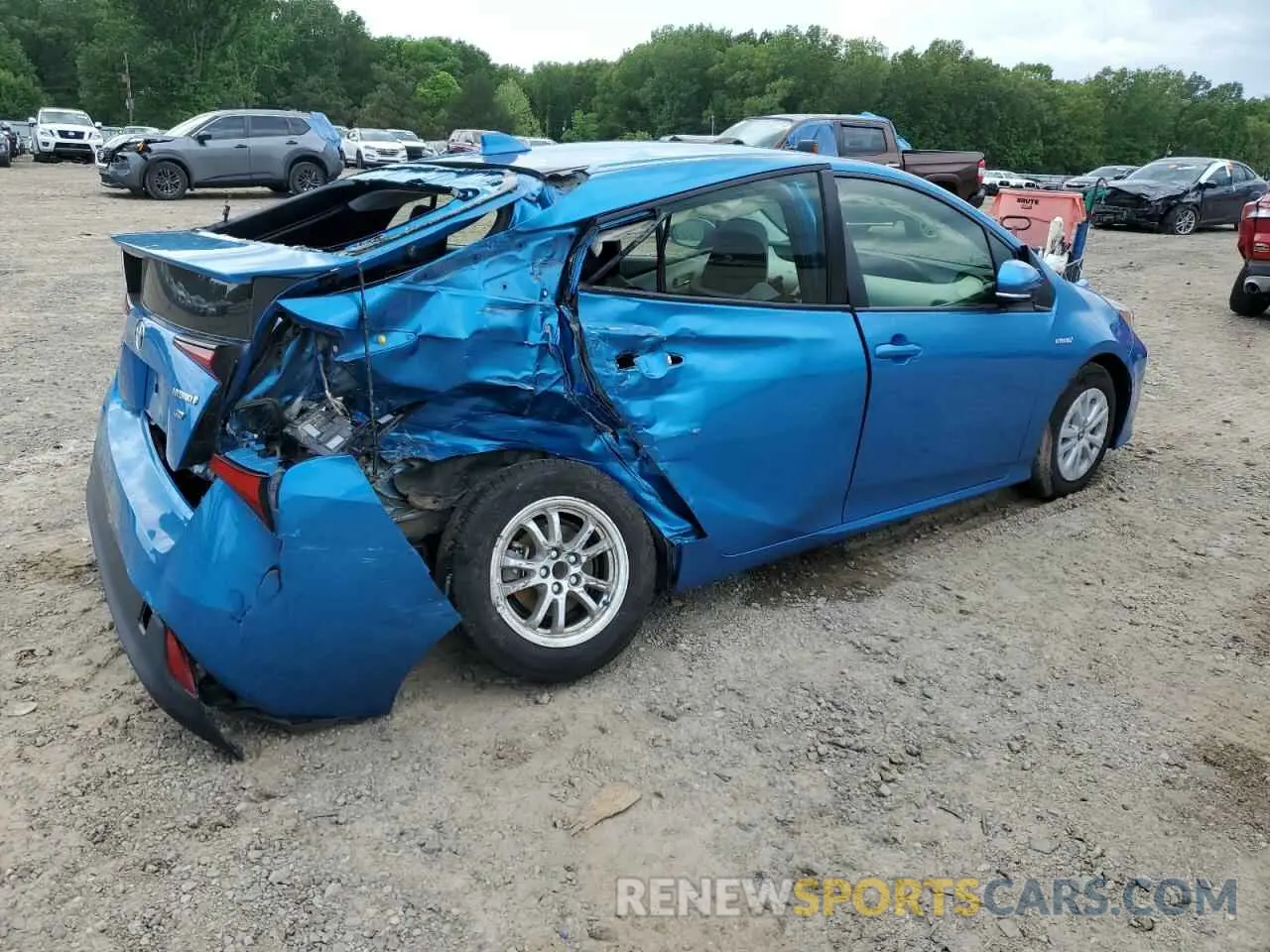 3 fotografías del automóvil dañado JTDKAMFU4N3159035 TOYOTA PRIUS NIGH 2022
