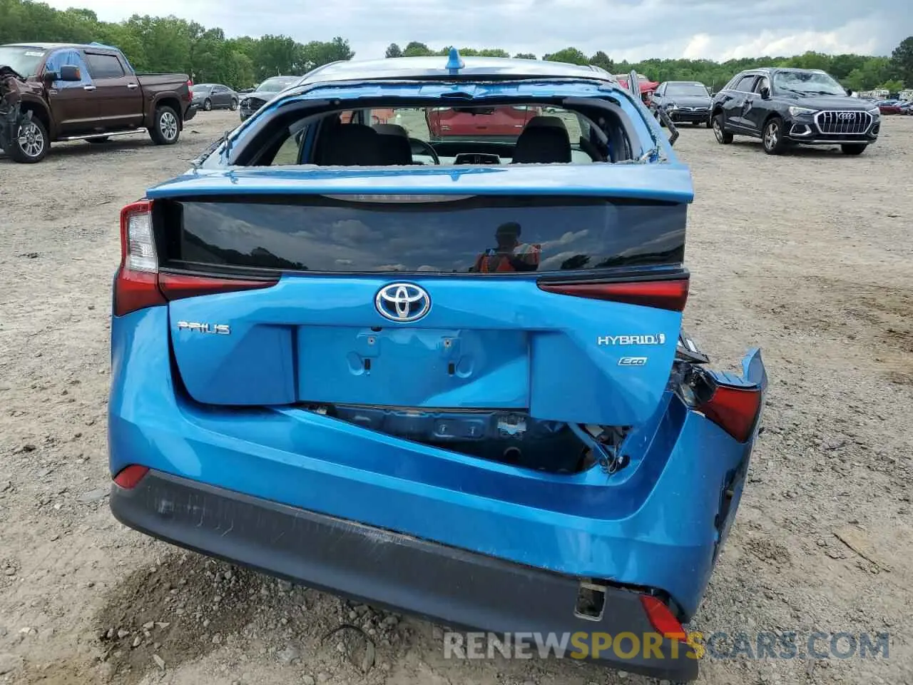 6 fotografías del automóvil dañado JTDKAMFU4N3159035 TOYOTA PRIUS NIGH 2022