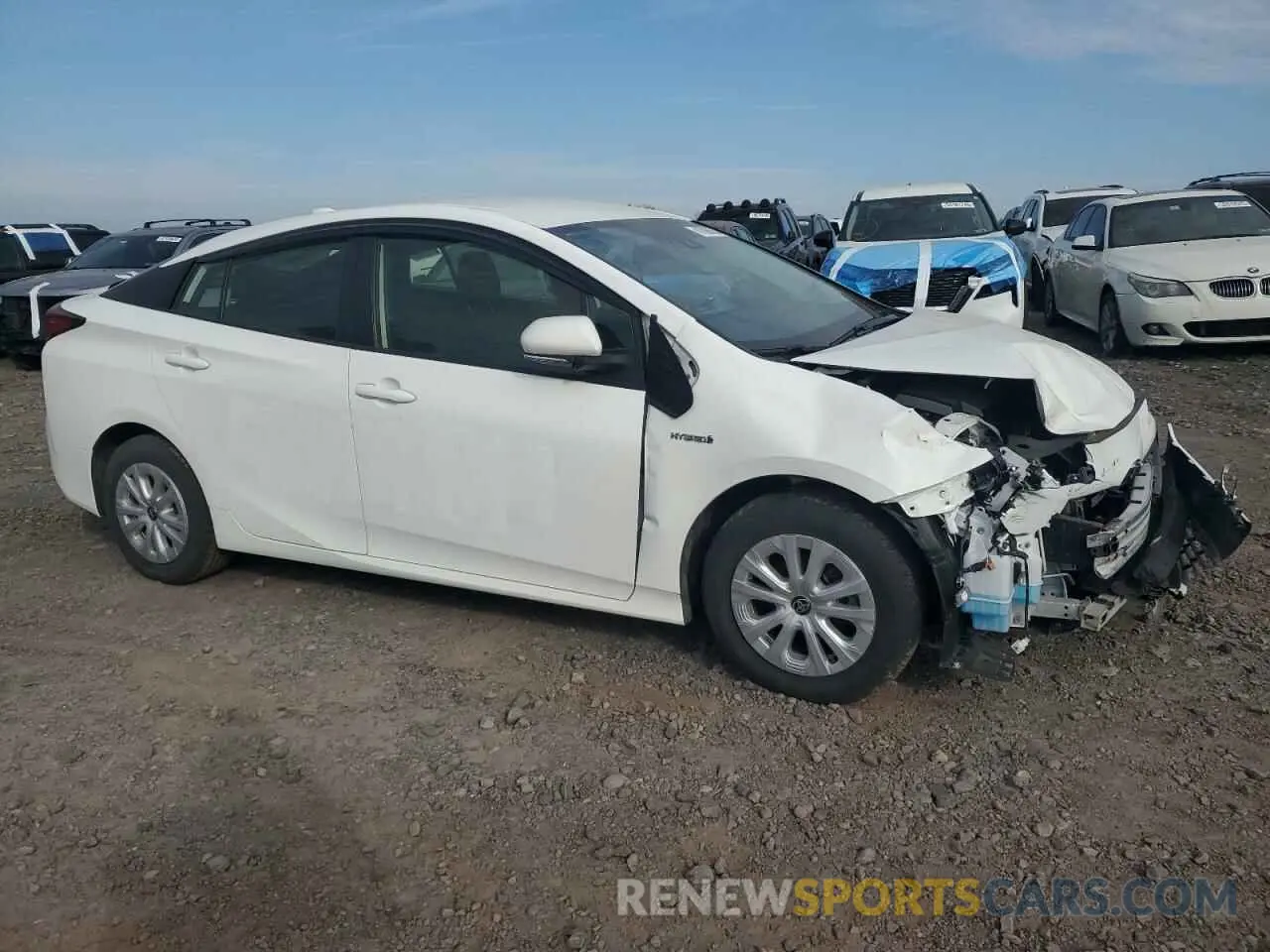 4 fotografías del automóvil dañado JTDKAMFU4N3164249 TOYOTA PRIUS NIGH 2022